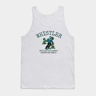 Whistler, British Columbia Skiing Tank Top